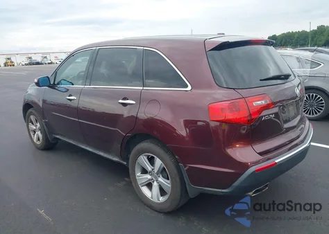 2011 Acura Mdx Technology Package from USA, damaged, VIN 2HNYD2H63BH534355